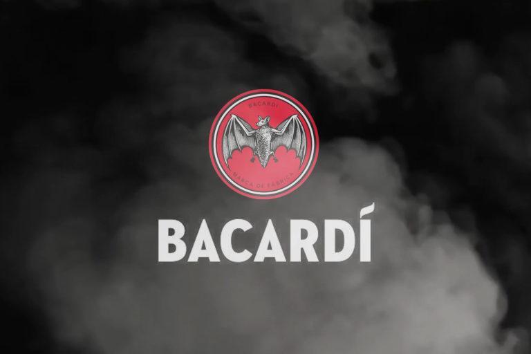 Bacardi Logo mit Rauch